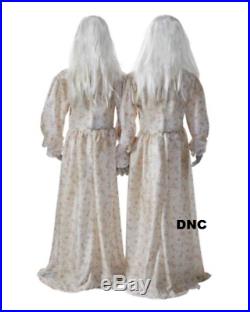 4.5 Ft Double Death Ghost Girls Halloween Haunted House Prop == Free Step Pad