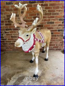 4.5ft. Blow mold Reindeer with Antlers LED Lights Home Accents Depot