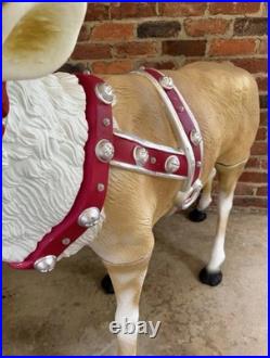 4.5ft. Blow mold Reindeer with Antlers LED Lights Home Accents Depot