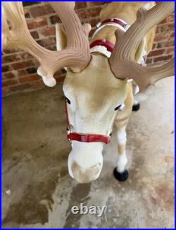 4.5ft. Blow mold Reindeer with Antlers LED Lights Home Accents Depot