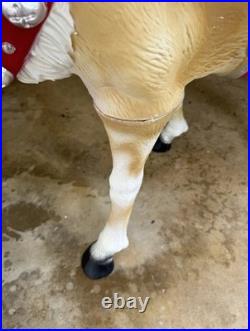 4.5ft. Blow mold Reindeer with Antlers LED Lights Home Accents Depot