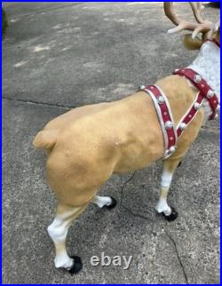 4.5ft. Blow mold Reindeer with Antlers LED Lights Home Accents Depot