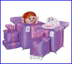 4 Ft Animated Dolly And Spotted Elephant From Rudolph Airblown Inflatable