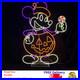 4′ Neon Mickey Mouse Halloween Pumpkin Light Up Blow Mold Style Porch Yard Decor