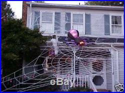 50' MEGA Web Rope Spider Web Giant Halloween House Yard Prop Decoration