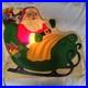 50’s Light up Christmas Displays Santa & Reindeer Blow Molds 2 PC Original Parts