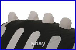 5'10 Halloween Inflatable LED Skeleton Highland Cow with Fur Outdoor Yard Decor