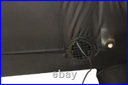 5'10 Halloween Inflatable LED Skeleton Highland Cow with Fur Outdoor Yard Decor