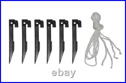 5'10 Halloween Inflatable LED Skeleton Highland Cow with Fur Outdoor Yard Decor