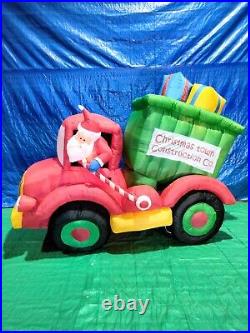 5.5' Gemmy Santa in Animated Dump Truck Presents 81560 M361