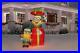 5ft Pre-lit LED Airblown Minion Elves with Present Christmas Minion Inflatable
