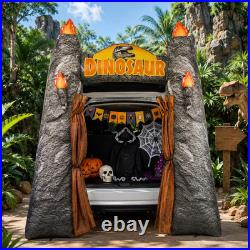 6FT Halloween Inflatable Dinosaur Trunk or Treat Car Decor with Leds