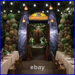 6FT Halloween Inflatable Dinosaur Trunk or Treat Car Decor with Leds