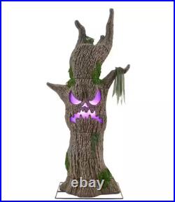 6FT Wicked Woods Color Changing LED Scowling Sapling Halloween Decor