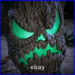6FT Wicked Woods Color Changing LED Scowling Sapling Halloween Decor