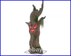6FT Wicked Woods Color Changing LED Scowling Sapling Halloween Decor