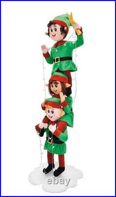 6.5 Ft Led Elf Stack With Sound Indoor/outdoor Prop