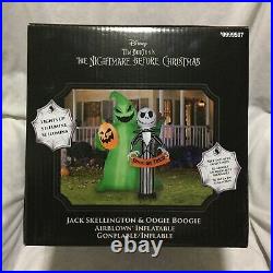 6.5 Ft. Nightmare Before Christmas Oogie Boogie & Jack Skellington Inflatable