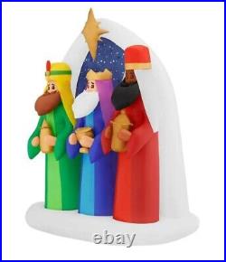 6.5 ft Three Kings 3 Wisemen Scene Holiday Airblown Inflatable