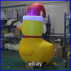 6.6ft H Inflatable Christmas Decoration Inflatable Yellow Duck with LED Lights