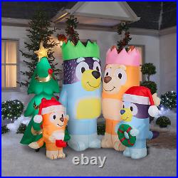 6' Bluey Family Holiday Inflatable