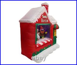 6 Foot Christmas Inflatable Santa Claus Elf Workshop Air Blown Yard Decoration