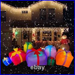 6 Ft Christmas Inflatable Gift Boxes LED Lights Blow Up Outdoor Yard Decor