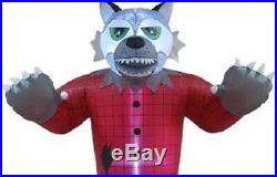 6 Ft Halloween Airblown Inflatable Lighted Wolf Prop Yard Haunted House Decor