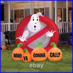 6' GHOSTBUSTERS LOGO WHO YA GONNA CALL Airblown Inflatable PRESALE