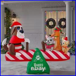 6 ft Animated Dog SEESAW Christmas Inflatable Dachshund Frenchy Chihuahua NEW