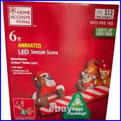 6 ft Animated Dog SEESAW Christmas Inflatable Dachshund Frenchy Chihuahua NEW