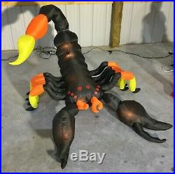 6ft Gemmy Airblown Inflatable Prototype Halloween Animated Black Scorpion #73806