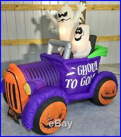 6ft Gemmy Airblown Inflatable Prototype Halloween Ghosts in Car #73555