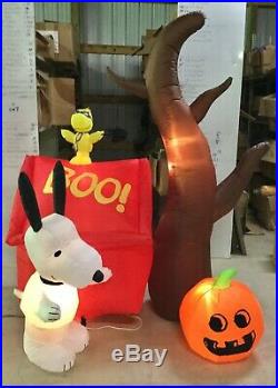 6ft Gemmy Airblown Inflatable Prototype Halloween Peanuts Snoopy Scene #59058