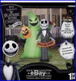 6ft Tall Gemmy Airblown Inflatable Nightmare Before Christmas Halloween Blow Up