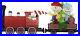 79 Wide Charlie Brown Train With Peanuts Gang 2 Pc Set Outdoor 2d Led