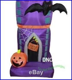 7.5 FT Halloween Airblown Inflatable Spooky Clock Bats Haunted House Yard Deco