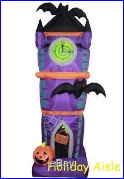 7.5 Ft HALLOWEEN CLOCK TOWER Air Blown Lighted Yard Inflatable