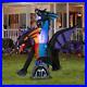 7.8′ Projection Fire & Ice 2 Headed Dragon Halloween Airblown Inflatable LED