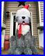 7 FT FUZZY PLUSH SHEEPDOG Christmas Airblown Lighted Yard Inflatable