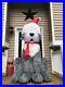 7′ FUZZY SHEEP DOG Christmas Airblown Lighted Yard Inflatable
