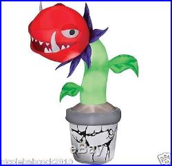 7' Ft Halloween Evil Man Eater Plant Airblown Inflatable Lighted Yard Decor