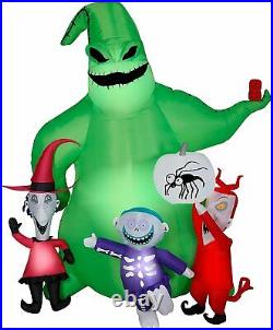 7 Ft OOGIE BOOGIE W LOCK SHOCK BARREL Airblown Lighted Yard Inflatable Gemmy