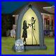 7′ JACK SKELLINGTON & SALLY SILHOUETTE ARCH Airblown Inflatable NIGHTMARE BEFORE