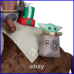 7 Star Wars Mandalorian & Grogu Bantha GEMMY Airblown YARD Inflatable LED NIB