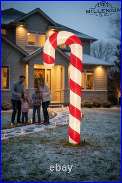 7 ft LED Candy Cane Prop Light Up Christmas Yard Decoration Home Accents Holiday