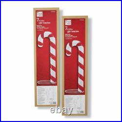 7 ft LED Candy Cane Prop Light Up Christmas Yard Decoration Home Accents Holiday