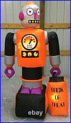 7ft Gemmy Airblown Inflatable Prototype Halloween Robot Treater #222372