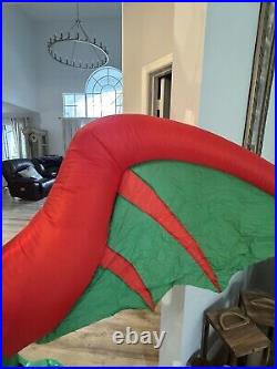 8Ft LED Lighted Christmas Airblown Inflatable Giant Holiday Dragon
