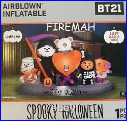 8.5 Feet Line Friends Bt21 Scene Spooky Halloween Airblown Inflatables
